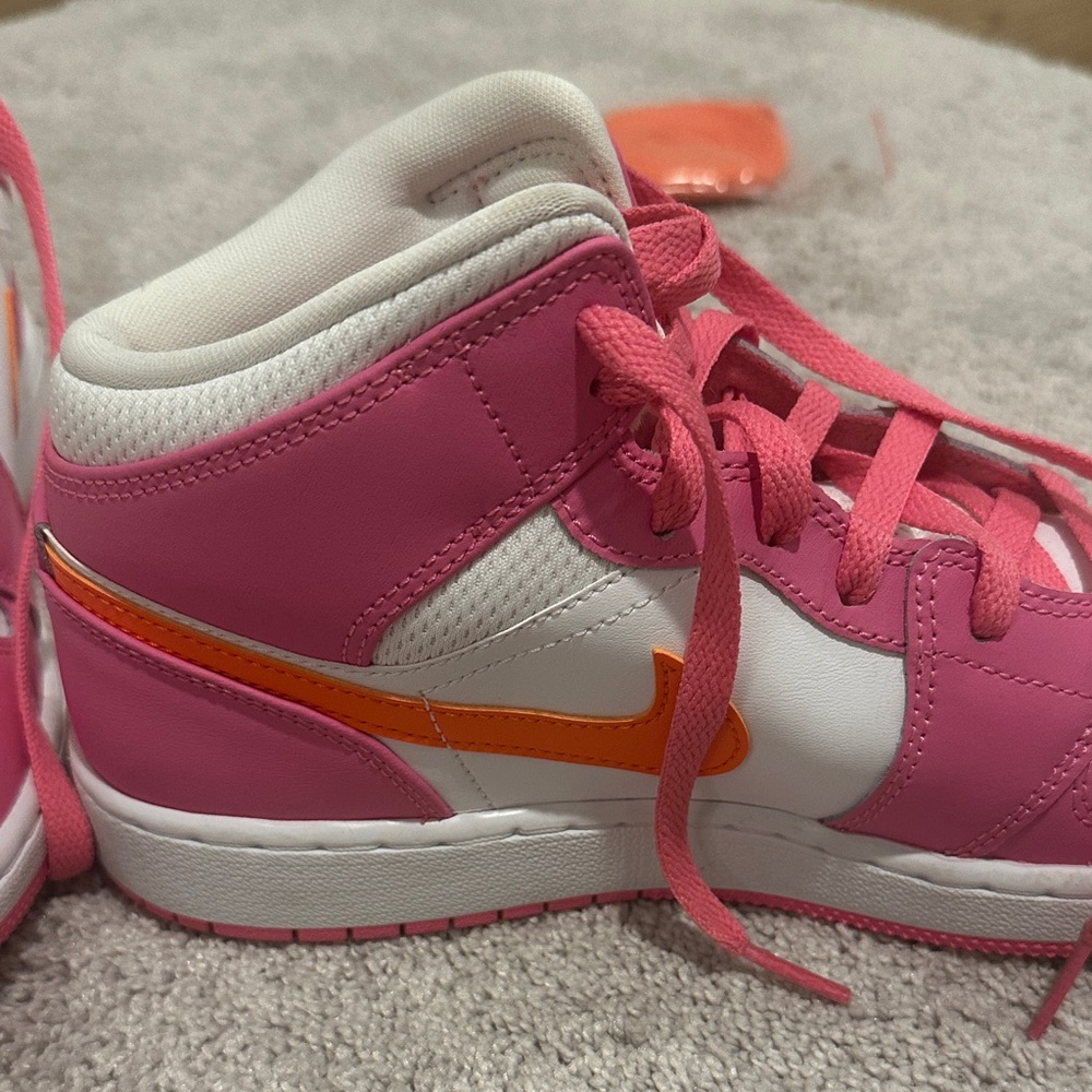 Nike Pink and Orange Men's Sneakers